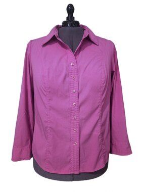 Lane Bryant Pink Button Front Shirt SZ 18/20